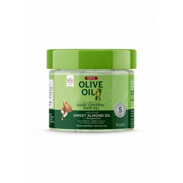 ORS Olive Oil Edge Control Hair Gel Infused with Sweet Almond Oil for  Strengthening (4.0 oz)