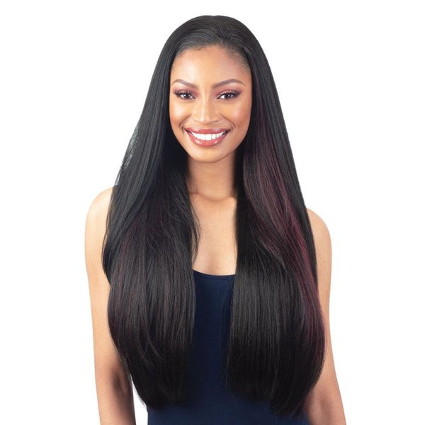 Shake N Go Organique Synthetic FullCap Drawstring Half Wig Feisty G