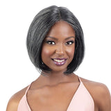 Shake-N-Go Golden 100% Human Hair Glueless Lace Front Wig - Aisha (GREY only)