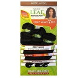 Model Model Nude Leaf Brazilian Remy Weave – Deep Wave 7 PCS (10", 12", 14")