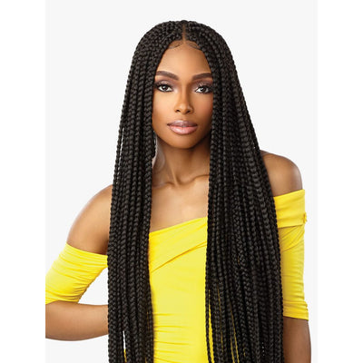 28 Full HD 360 Lace Front Knotless French Curl Hand Braided Wig