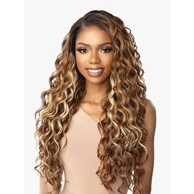 Sensationnel Cloud 9 What Lace? Synthetic Swiss Lace Frontal Wig – Lysha (FLAM CHOCOLATE only)