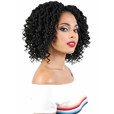 Motown Tress Synthetic Hair Crochet Braid 4X - Curly Goddess Locs 9" (CCG.9M)