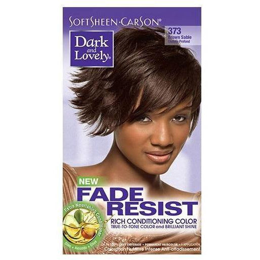 SoftSheen-Carson Dark and Lovely Fade Resist Rich Conditioning Color, Brown  Sable 373 : : Beauty & Personal Care